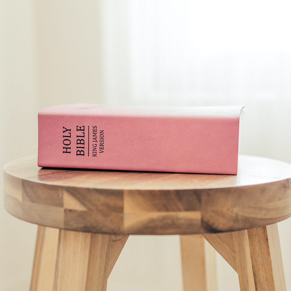Leatherette Bible - Pink - LDP-LSC-B-B-PNK