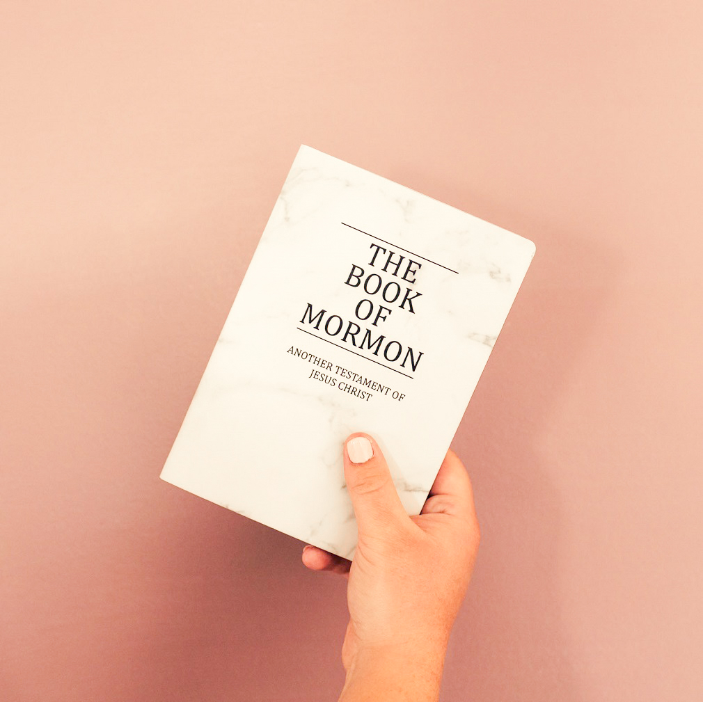 Leatherette Book of Mormon - Marble - LDP-LSC-BOM-B-MARB