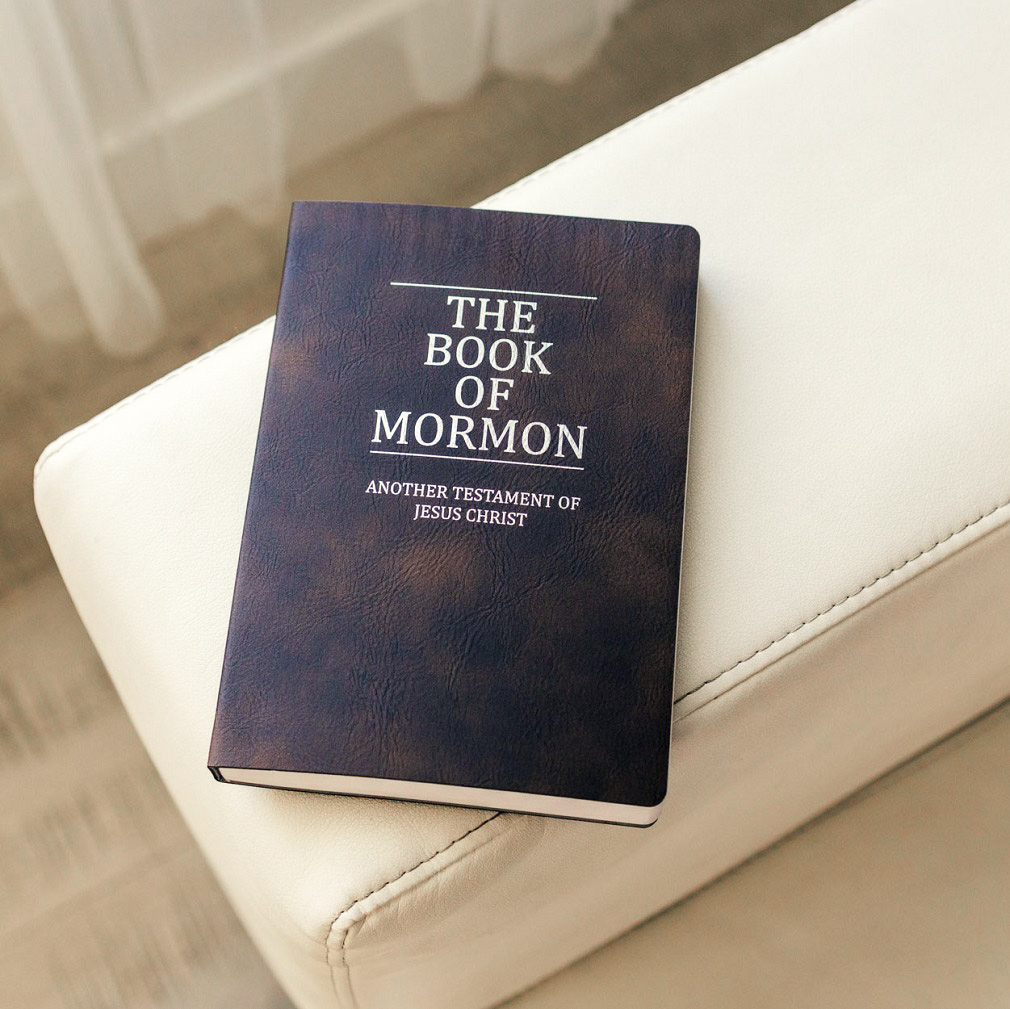 Leatherette Book of Mormon - Rustic Brown - LDP-LSC-BOM-B-RBR