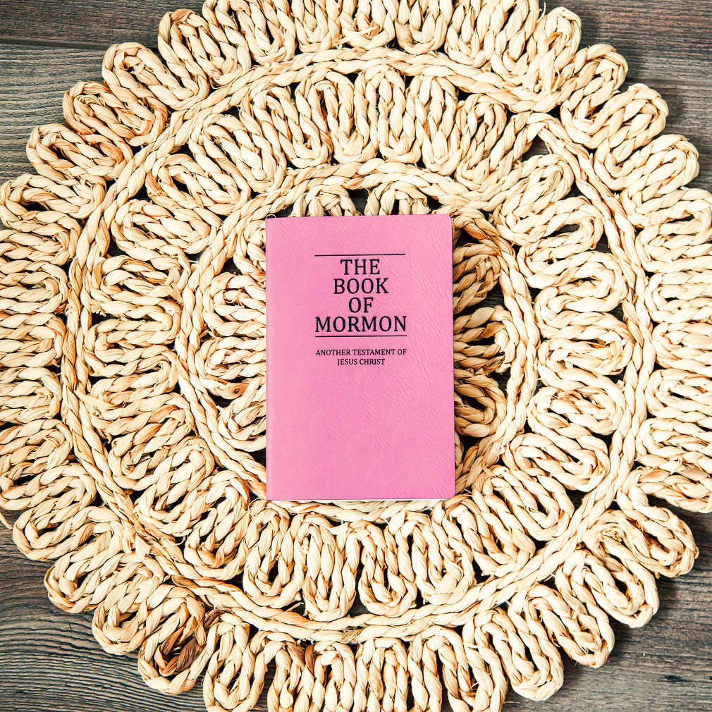 Leatherette Pocket Book of Mormon - Pink - LDP-LSC-PBOM-B-PINK