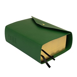 Quad Button Snap Slip Cover - Dark Green button snap, green lds scriptures, lds scriptures, green lds scripture, green quad, color quad scriptures, green quad scriptures, scripture cover, lds scripture cover, slip cover, scripture slip cover