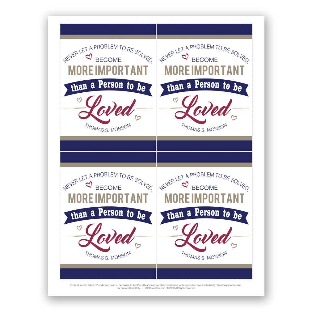 Monson Loved Quote - Digital Download - LDPD-PBLSEPT16VT
