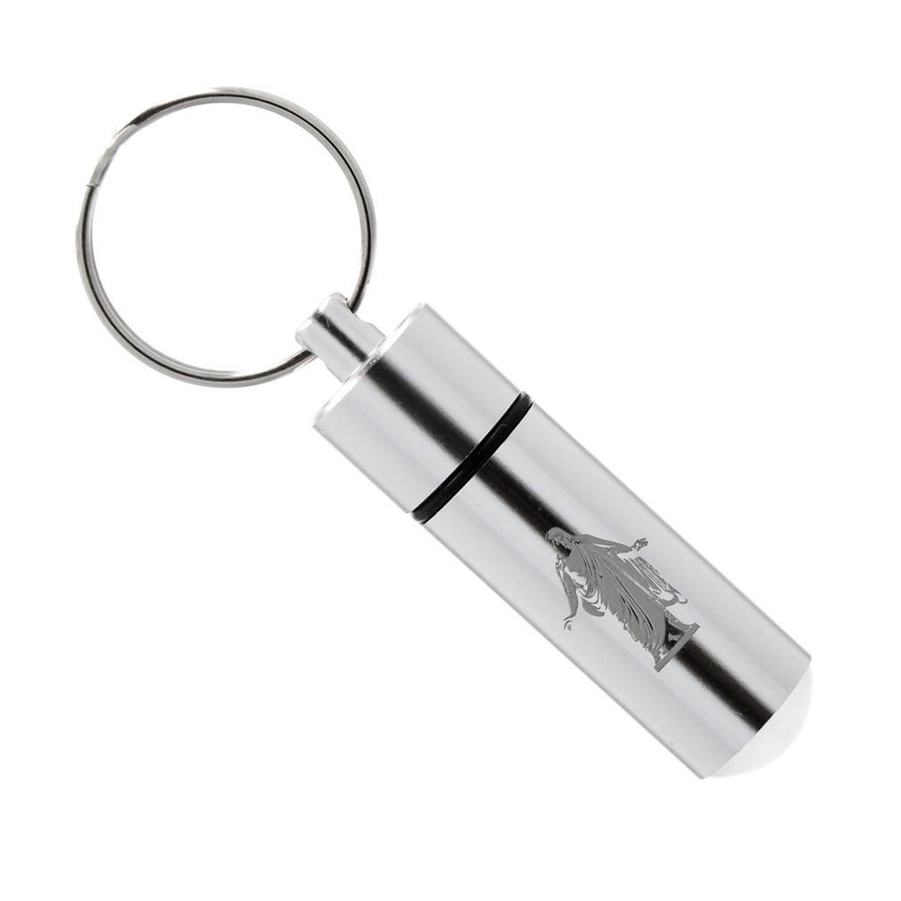 Silver Christus Oil Vial - LDP-OVL3502