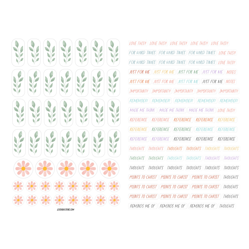 Gospel Study Scripture Stickers - LDP-GSS