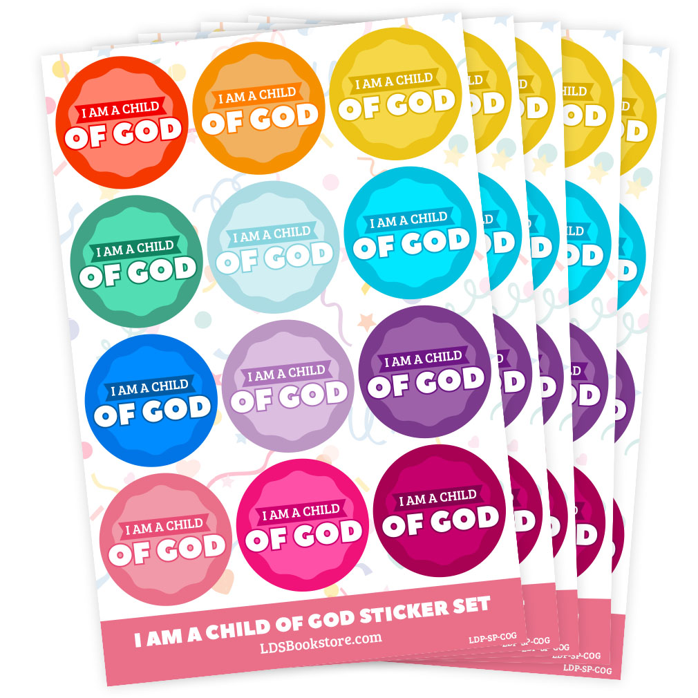I Am a Child of God Sticker Pack - LDP-SP-COG