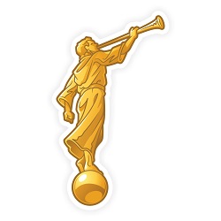 Angel Moroni Vinyl Sticker moroni sticker, lds moroni sticker, lds water bottle sticker, lds laptop sticker, lds vinyl stickers