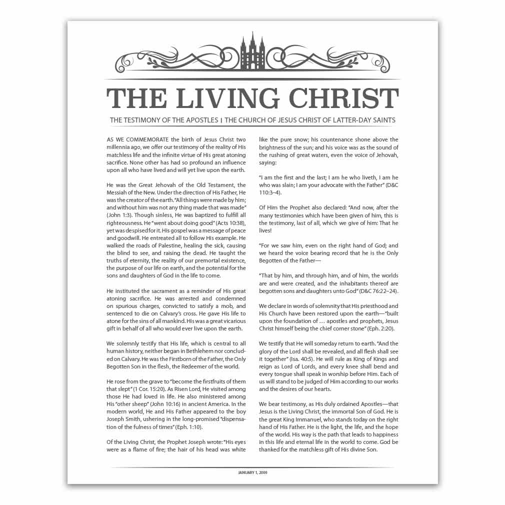 Temple Header Living Christ - LDP-LC284