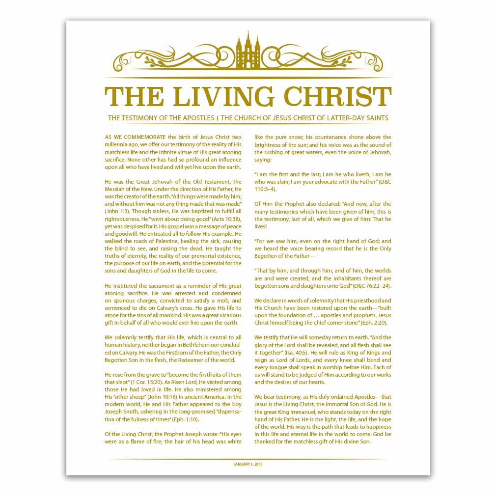 Temple Header Living Christ - LDP-LC284