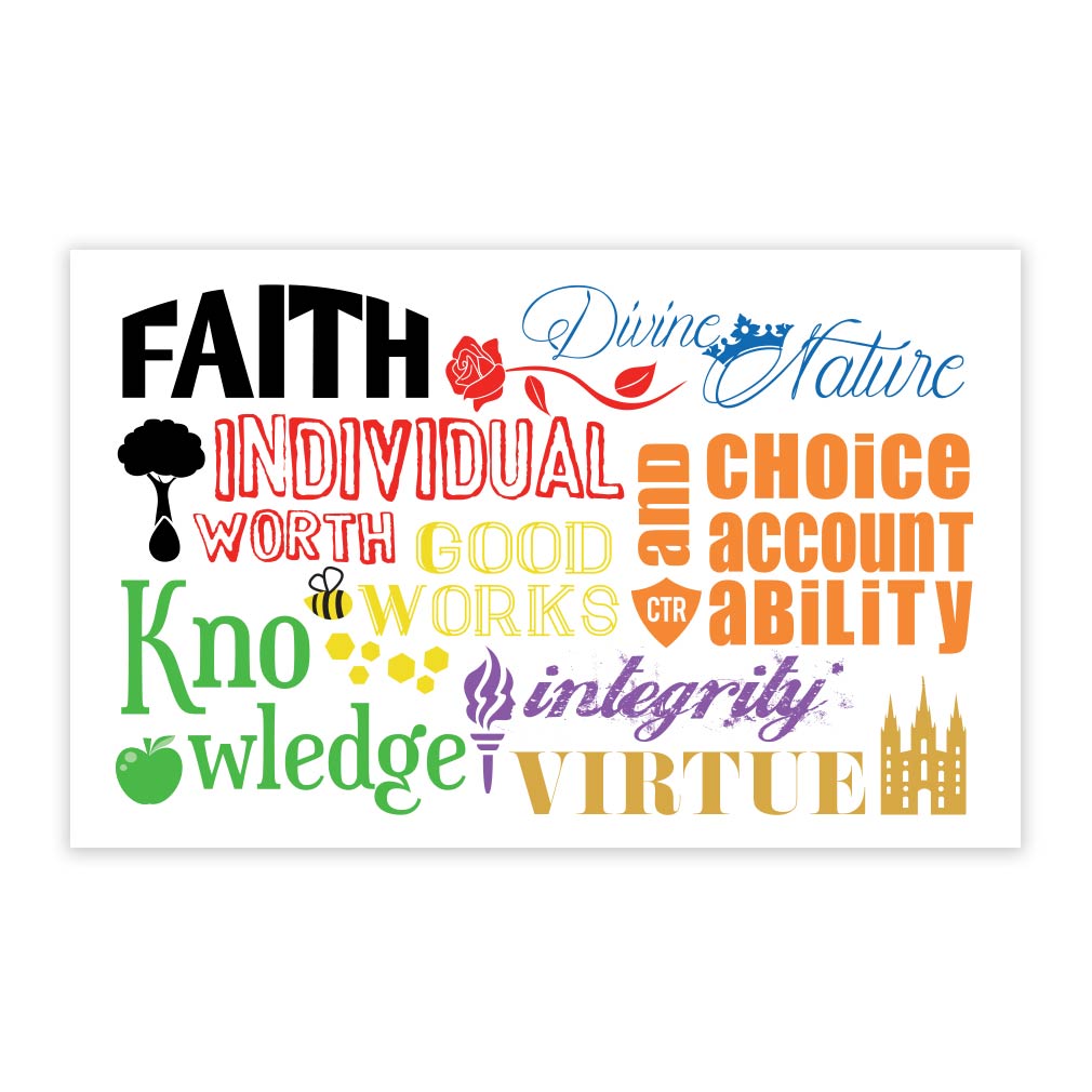 Young Women Values Recommend Holder - LDP-REC70241