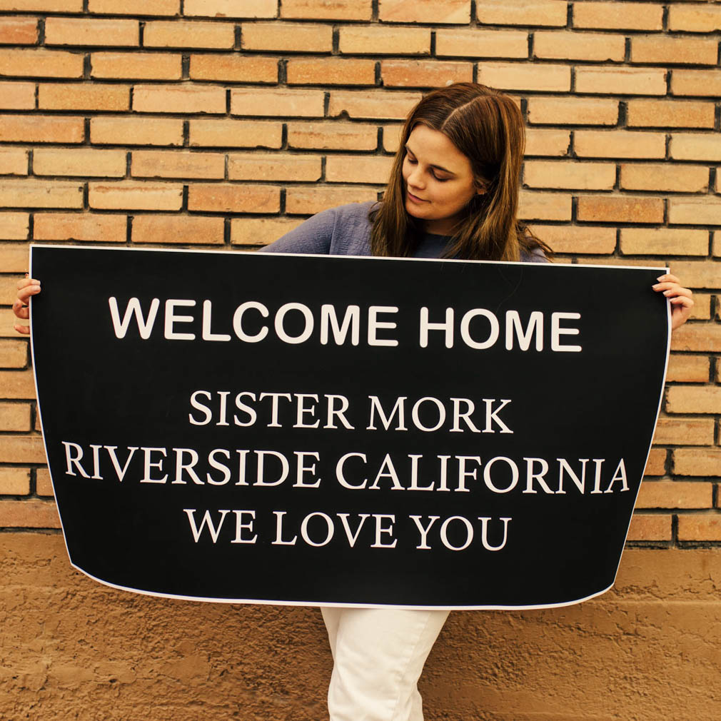 Black Tag Missionary Welcome Home Sign - LDP-MSPST-BLKTAG