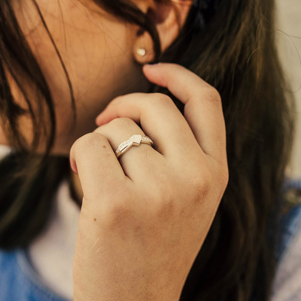 Bow CTR Ring - Silver - RM-C04511
