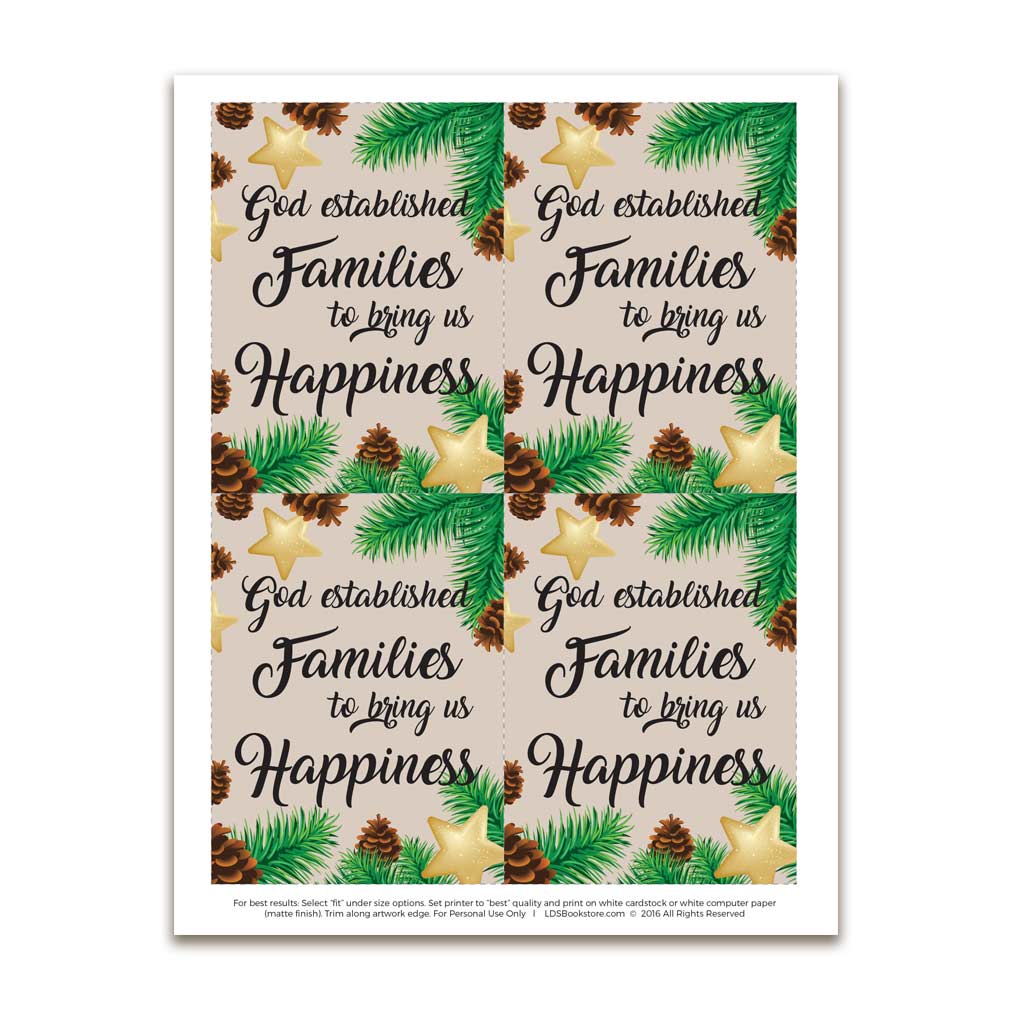 God Established Families to Bring Us Happiness - Digital Download - LDPD-PBLDEEC16VT