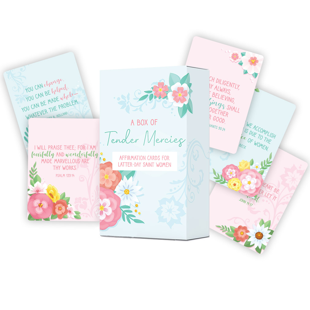 Tender Mercies: 100 Affirmations for Latter-day Saint Women lds affirmations, lds affirmation cards