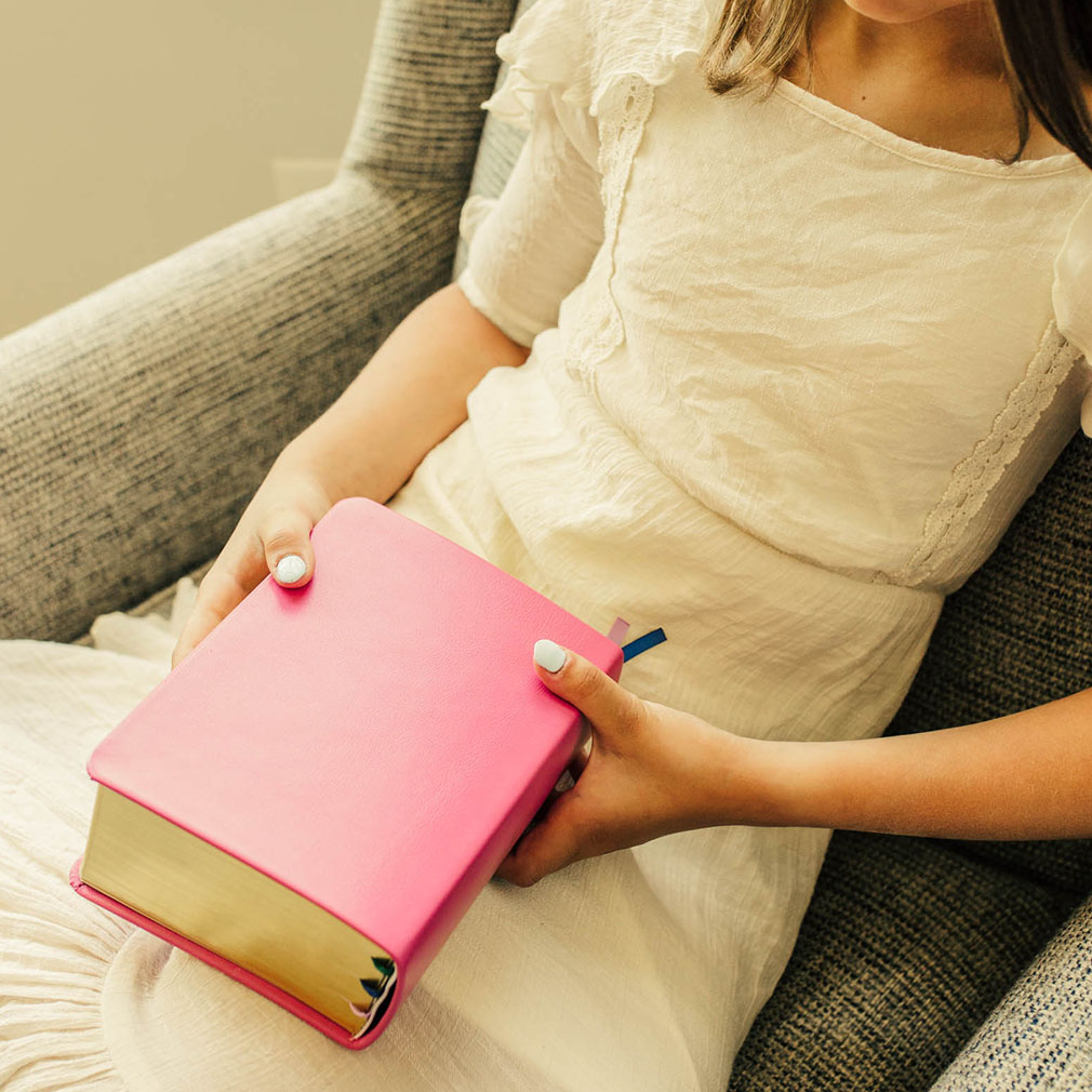 Pre-Made Hand-Bound Genuine Leather Quad - Pink - LDP-HB-RQ-PNK-PM