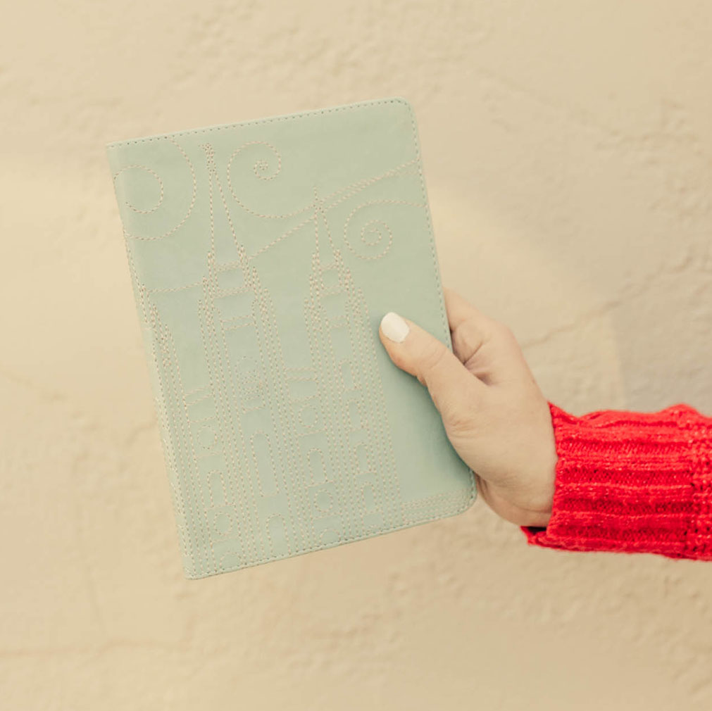 Stitched Temple Journal - Blue - CC-1117194