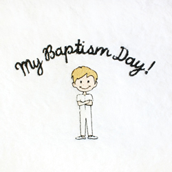My Baptism Day Towel - Blonde Boy
