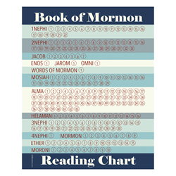Blue Book of Mormon Reading Chart - Digital Download