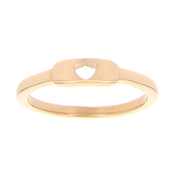 Shield Cutout Ring - Rose Gold