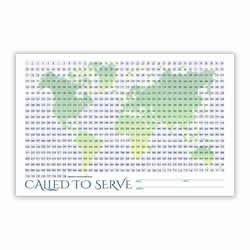 World Missionary Countdown Sheet - Elder coloring countdown calendar, color in countdown calendar, mission countdown, missionary countdown