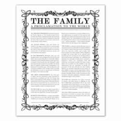 Filled Leaf Family Proclamation - Digital Download