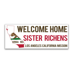 Flag & State Missionary Welcome Home Banner
