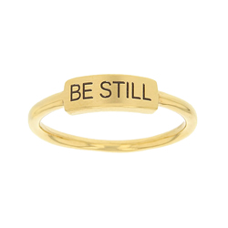 Be Still Bar Ring bar ring, lds text bar ring