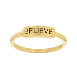 Believe Bar Ring