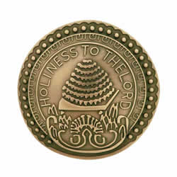 Salt Lake Temple Doorknob Pin - Gold