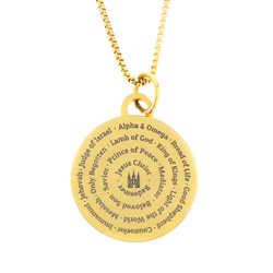 Names of Jesus Necklace - Gold