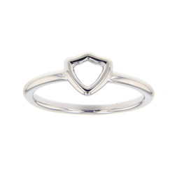 Open Shield CTR Ring - Silver 