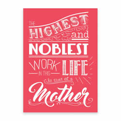 Mother's Day Card - Pink - Digital Download