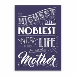 Mother's Day Card - Purple - Digital Download