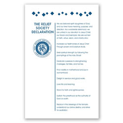Relief Society Declaration - Modern - Digital Download