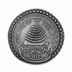 Salt Lake Temple Doorknob Pin - Silver doorknob pin, silver doorknob pin, slc temple doorknob, salt lake temple doorknob