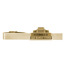 Laie Hawaii Temple Tie Bar - Gold 