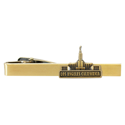 Los Angeles Temple Tie Bar - Gold
