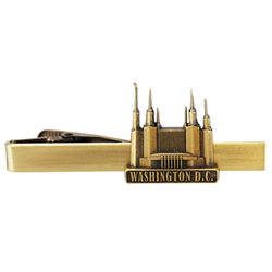 Washington D.C. Temple Tie Bar - Gold 