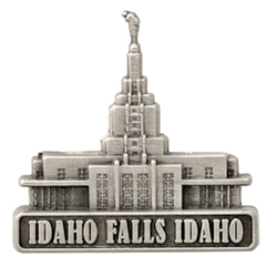 Idaho Falls Temple Pin - Silver