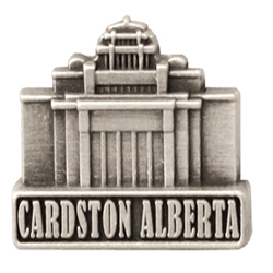 Cardston Alberta Temple Pin - Silver