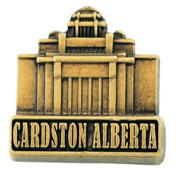 Cardston Alberta Temple Pin - Gold