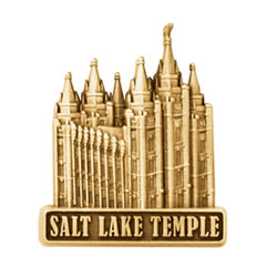 Salt Lake Temple Pin - Gold