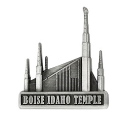 Boise Idaho Temple Pin - Silver