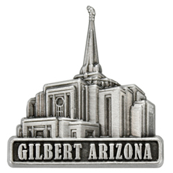 Gilbert Arizona Temple Pin - Silver