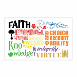 Young Women Values Recommend Holder young women temple recommend holder, youth recommend holder, yw recommend holder, lds yw recommend holder