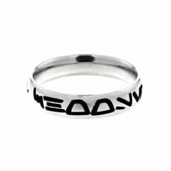 Aurebesh Choose the Right Ring - Narrow Aurebesh CTR Ring, Star Wars CTR Ring