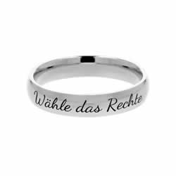 German Choose the Right Ring - Narrow