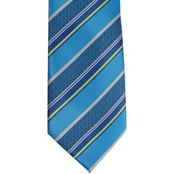 Mens CTR Blue Stripe Tie 