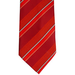 Mens CTR Red Stripe Tie 