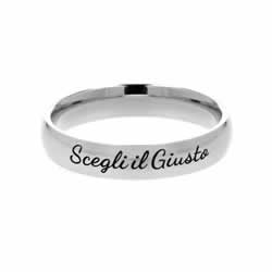 Italian Choose the Right Ring - Narrow Italian CTR Ring