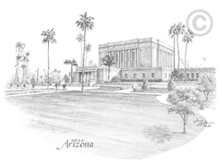 Mesa Arizona Temple - Sketch 